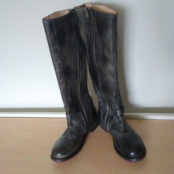 Bed Stu Shoes Nwot Bed Stu Womens Glaye Wide Calf Leather Boots